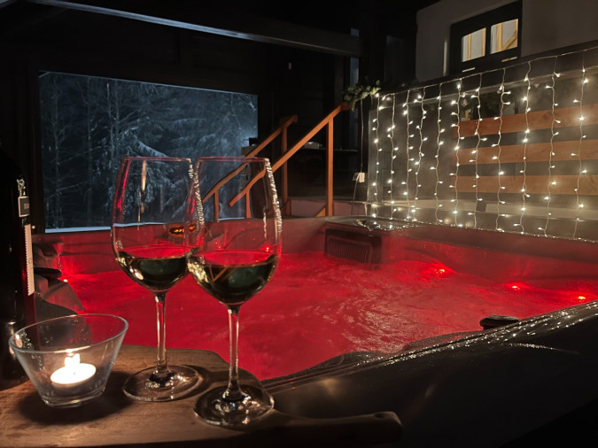 Jacuzzi & finish sauna, Chalet MINT with Jacuzzi and sauna, Delnice, Gorski Kotar, Croatia Delnice